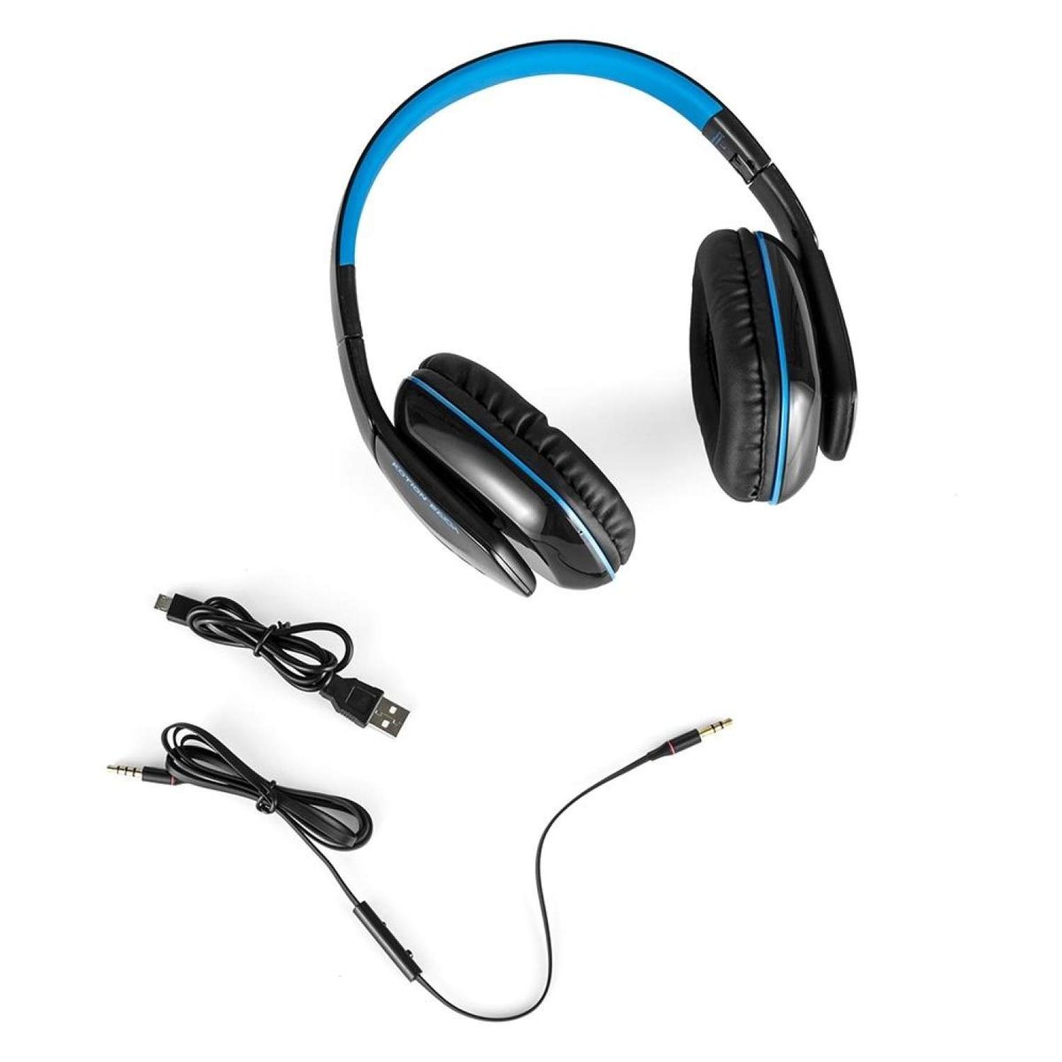 KOTION EACH B3506 Wired Wireless Bluetooth 4.1 Professional Gaming Headphones BLUE AND WHITE BDZ