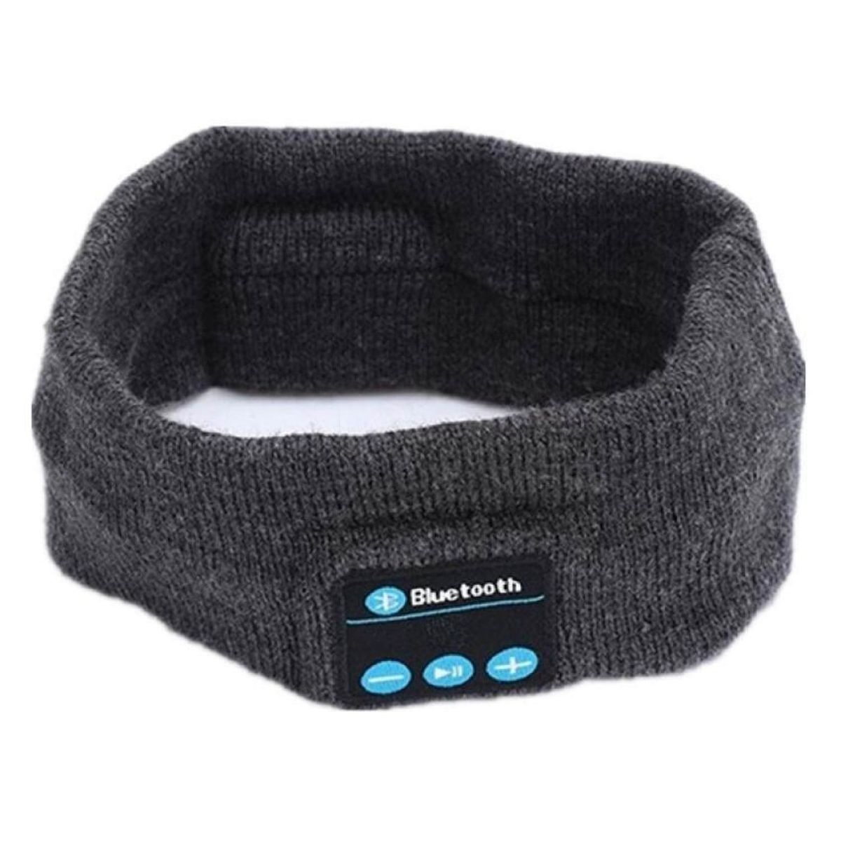 Bluetooth Knit Headband Sweatband Wireless Headphone HeadsetDarkGrey  BDZ