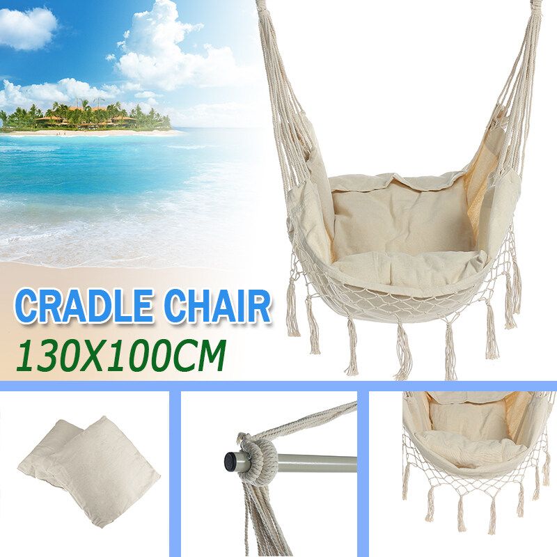 Garden Camping Swing Hammock Canvas Bed Lightweight Outdoor Travel Hang Chair 1pc Chair