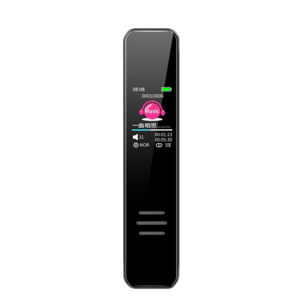 Smart Digital Voi E Re Order MP3 Player Dual Mi Rophone Sound Re Ording Pen-black-16GB