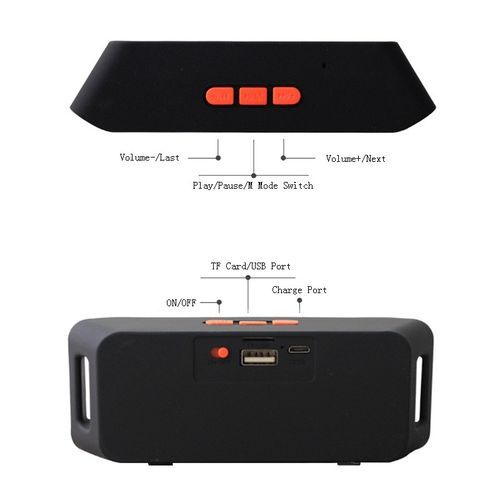 Newest Wireless Bluetooth Speaker USB Flash FM Radio Stereo Super Bass MP3 Player