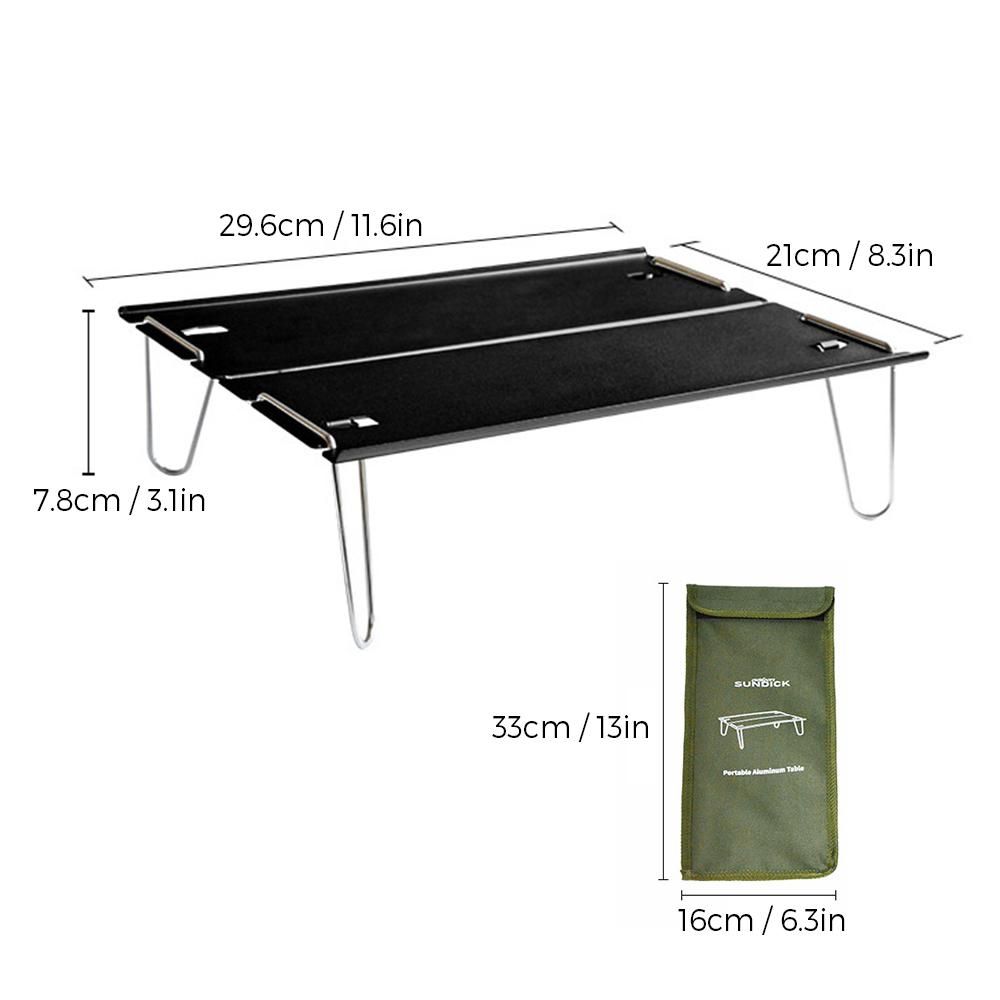 Small Folding Table Ultralight Compact Camping Table for Outdoor Backpacking Hiking Picnic Beach