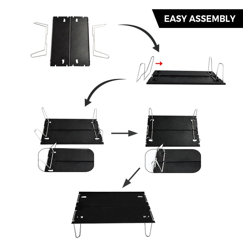 Small Folding Table Ultralight Compact Camping Table for Outdoor Backpacking Hiking Picnic Beach