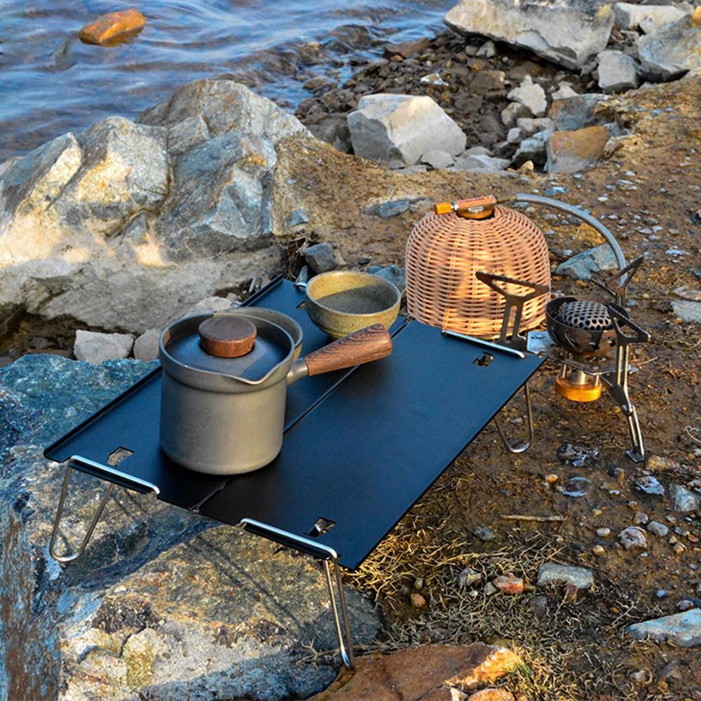 Small Folding Table Ultralight Compact Camping Table for Outdoor Backpacking Hiking Picnic Beach