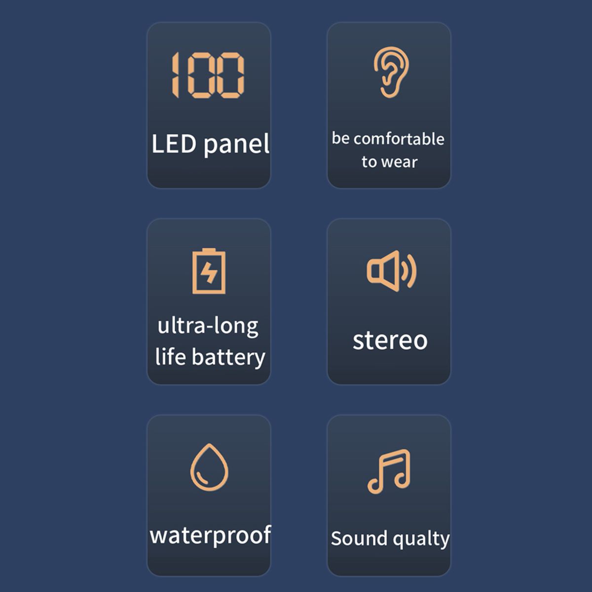 VG07 Intelligent BT Earphones Noise Reduction Waterproof