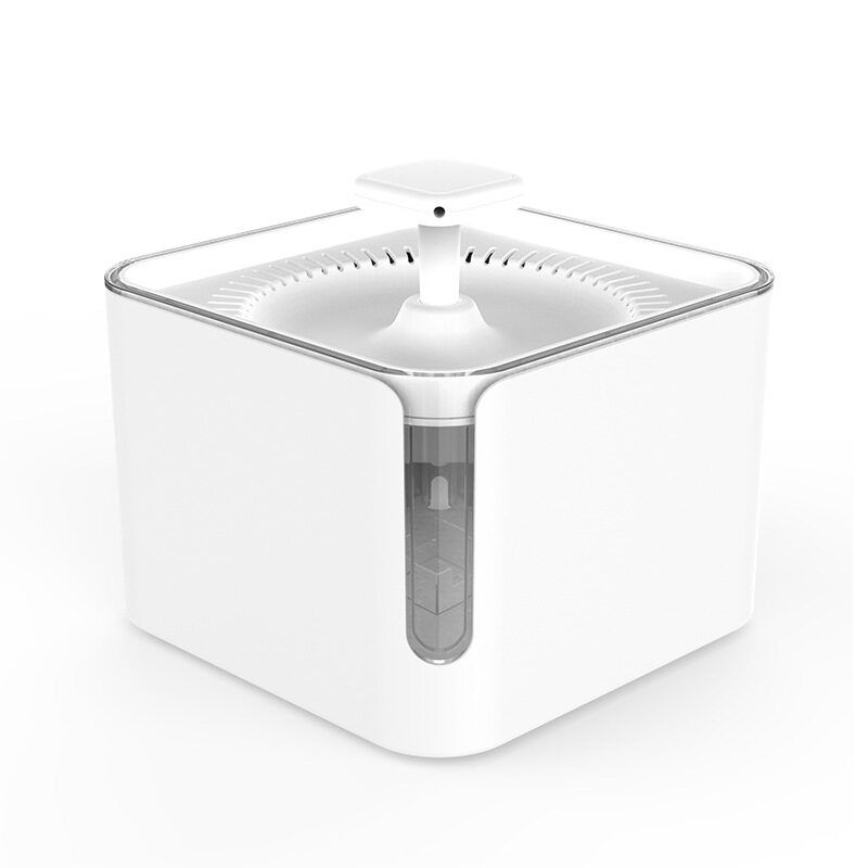 3L Large Capacity Pet USB Automatic Drinking Fountain 360° Circulating Filtration Quiet Water Dispenser Pond For Cat Dog Small Animals White