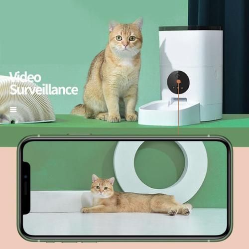 6L Automatic Pet Feeder Smart Cat Dog Food Dispenser Remote Control APP Timer