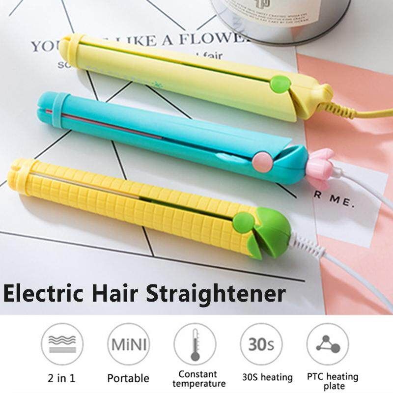 2 In 1 Hair Straightener Electric Auto Temperature Control Iron PTC Heating