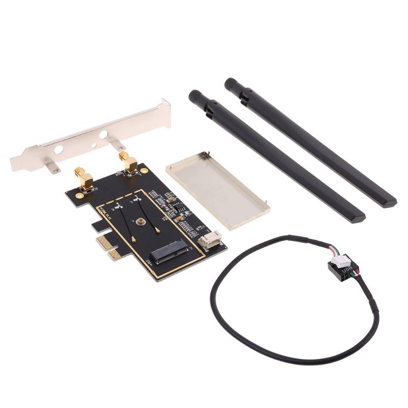 WTXUP NGFF M2 To PCIE AC Converter Adapter Card AX200 9260