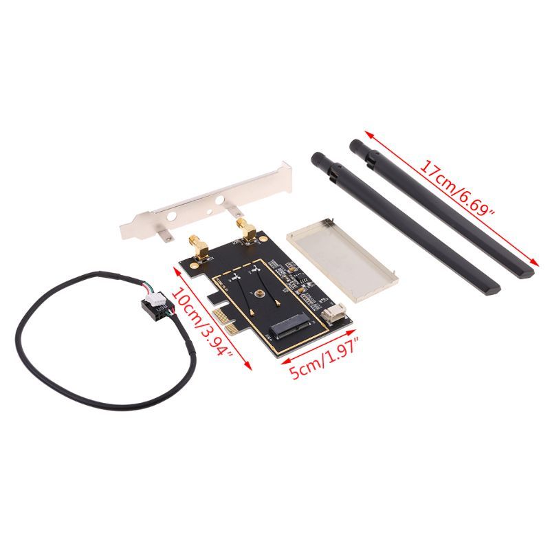WTXUP NGFF M2 To PCIE AC Converter Adapter Card AX200 9260