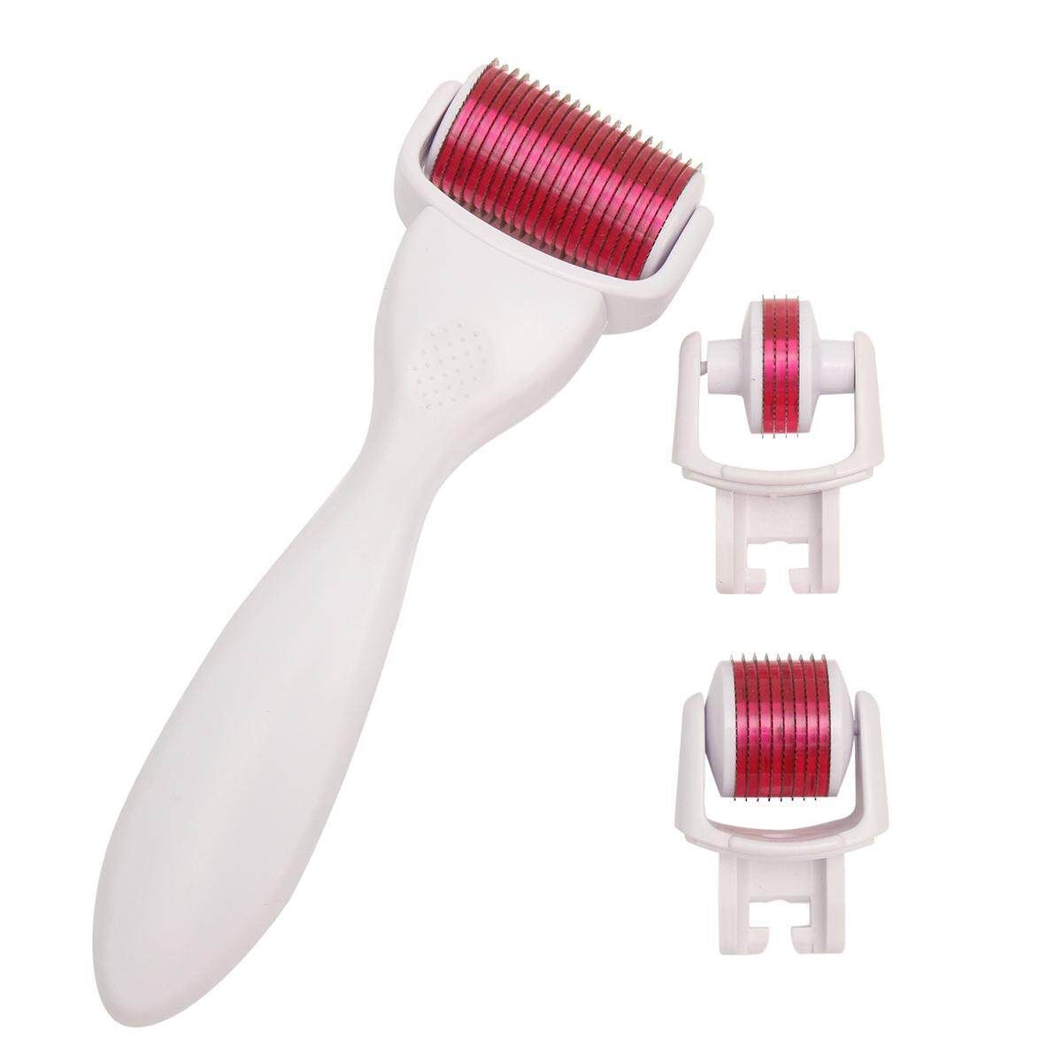 3 In 1 Micro Derma Skin Roller Titanium Face Care Kit 0.5mm 1.0mm 1.5mm