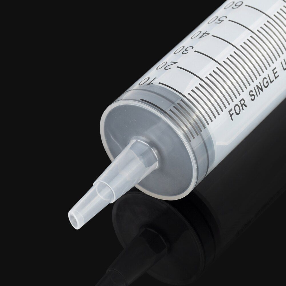 100-200ml Plastic Syringe Large Capacity Syringe Transparent Reusable Sterile Syringe Nutrient Hydroponics Feeding Accessories