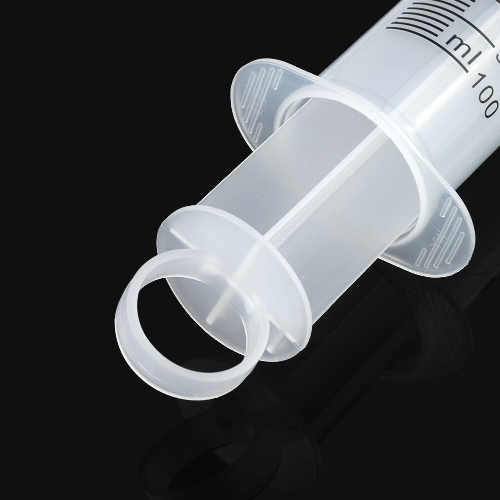 100-200ml Plastic Syringe Large Capacity Syringe Transparent Reusable Sterile Syringe Nutrient Hydroponics Feeding Accessories