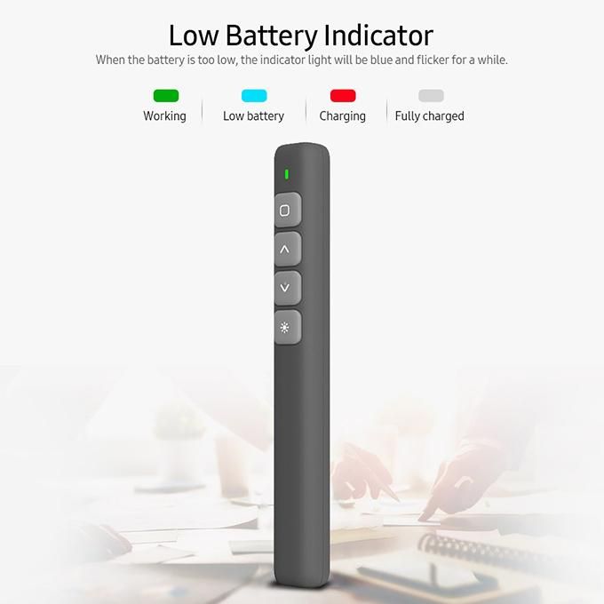 2.4GHz Wireless Remote Control Presentation PPT Flip Pen Meeting Laser Pointer