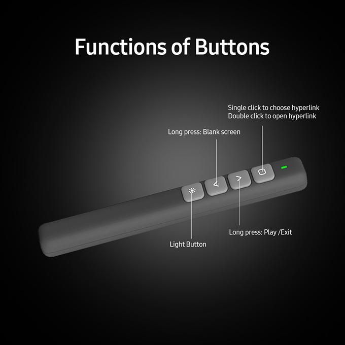 2.4GHz Wireless Remote Control Presentation PPT Flip Pen Meeting Laser Pointer