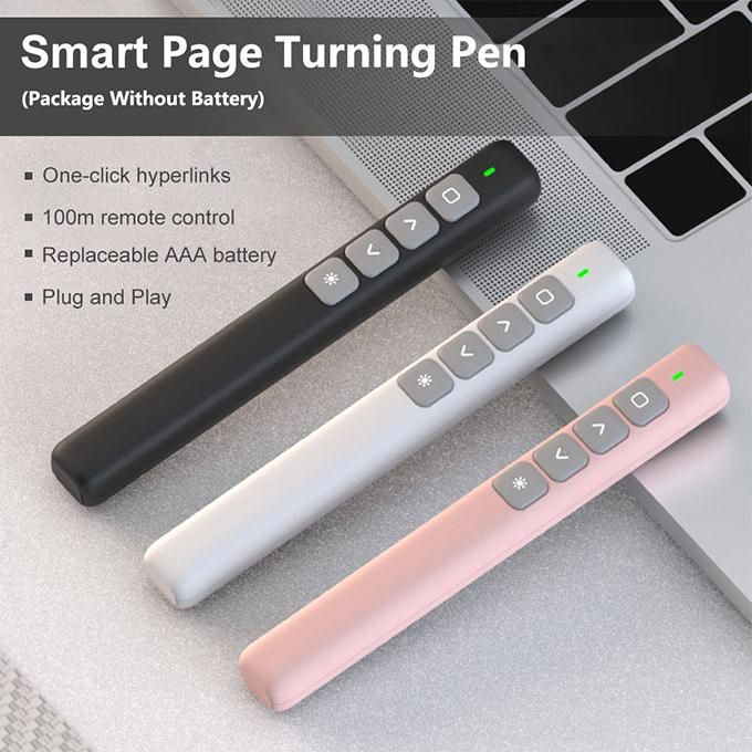 2.4GHz Wireless Remote Control Presentation PPT Flip Pen Meeting Laser Pointer