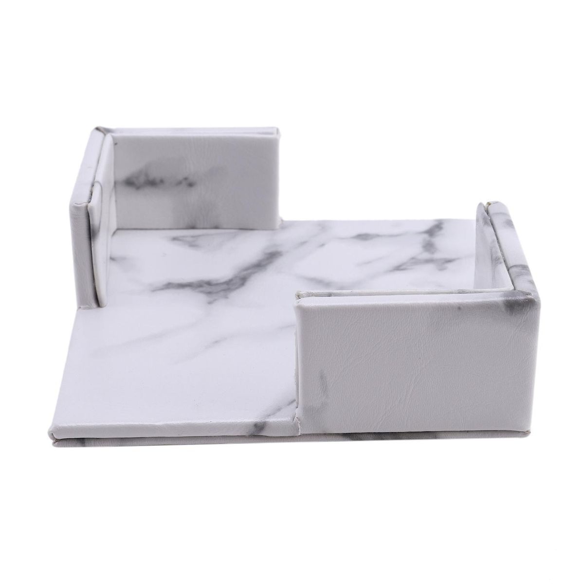 6Pcs/Set Marble Leather Square Drink Coasters Placemat Cup Mat Pad Holder Kitchen Tableware for Home Table Kitchen Decor