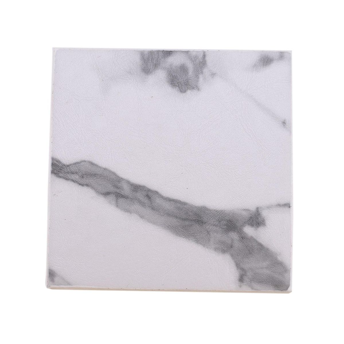 6Pcs/Set Marble Leather Square Drink Coasters Placemat Cup Mat Pad Holder Kitchen Tableware for Home Table Kitchen Decor