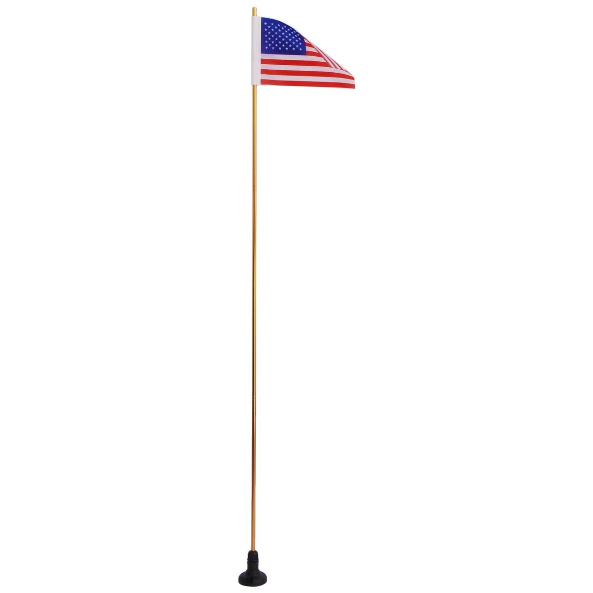 1.2M Collapsible Safety Flag With Rail Mount Base For Marine