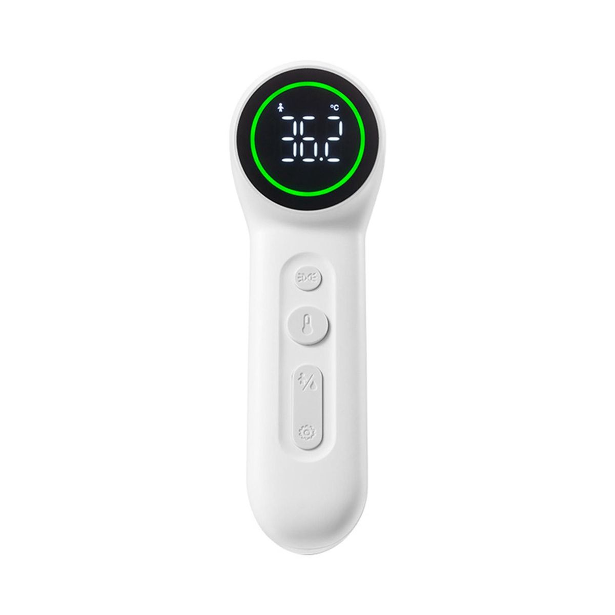 Digital Forehead Thermometer Non-contact Infrared Thermometer Temperature Measurement with Probe Auxiliary Light, °C / °F Unit Switch, Three Color Backlight for Kids Children and Adults
