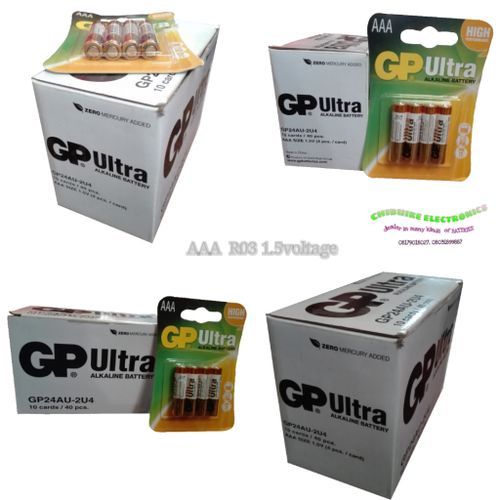 Strong 10 Cards GP Ultra R03 AAA 1.5v Alkaline Battery
