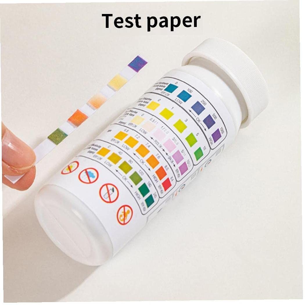 50 Pcs/bottle 5 In 1PH Test Strips Swimming Pool Water Tester Paper For Water Quality Analyzing Test Chlorine PH Alkalinity