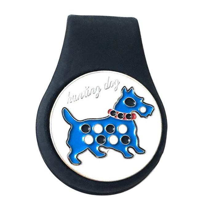Silicone Golf Magnetic Hat Clip With Detachable Ball Marker Black