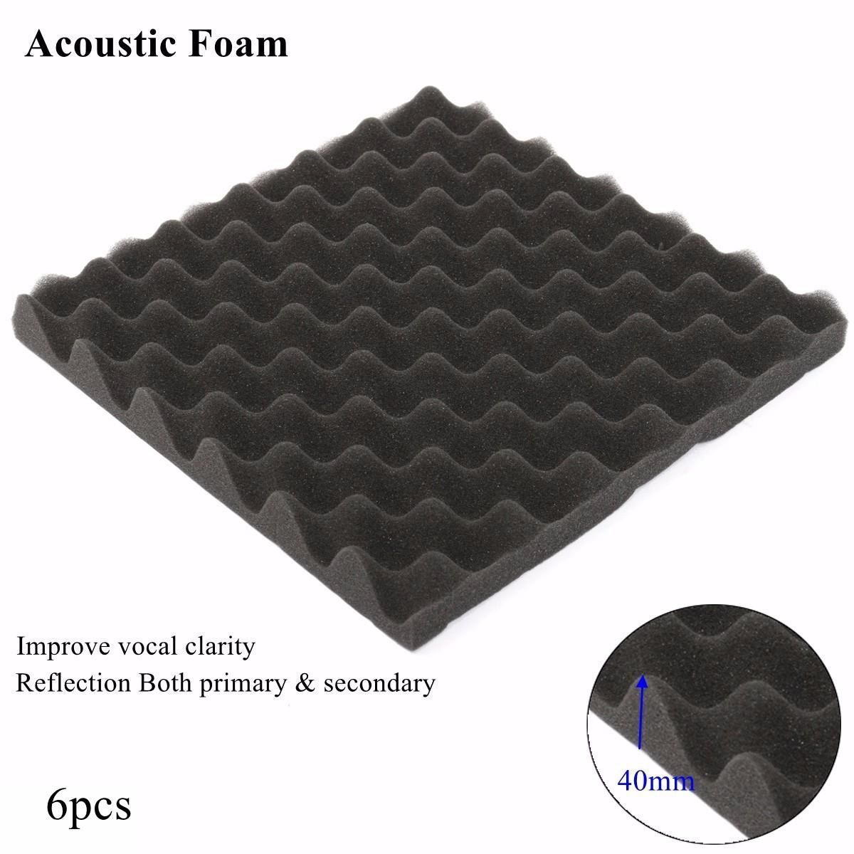 3pcs 300x300x40mm Soundproofing Foam Studio Acoustic Foam