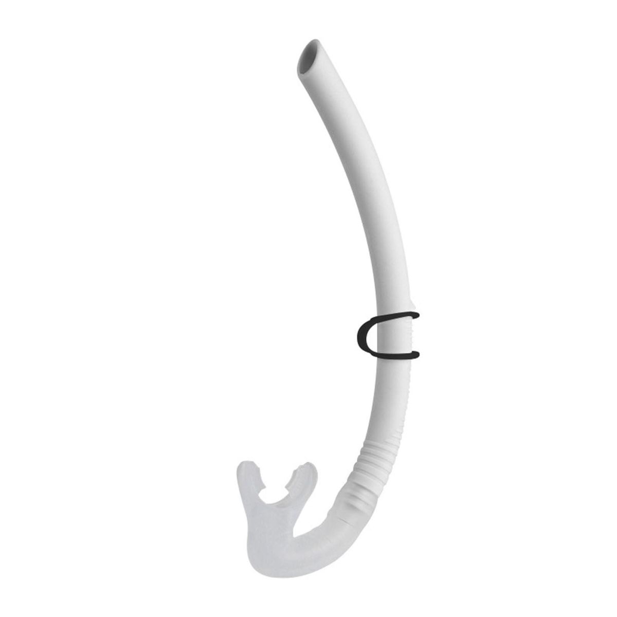 Dry Top Snorkel Free Breathing Snorkeling Gear White