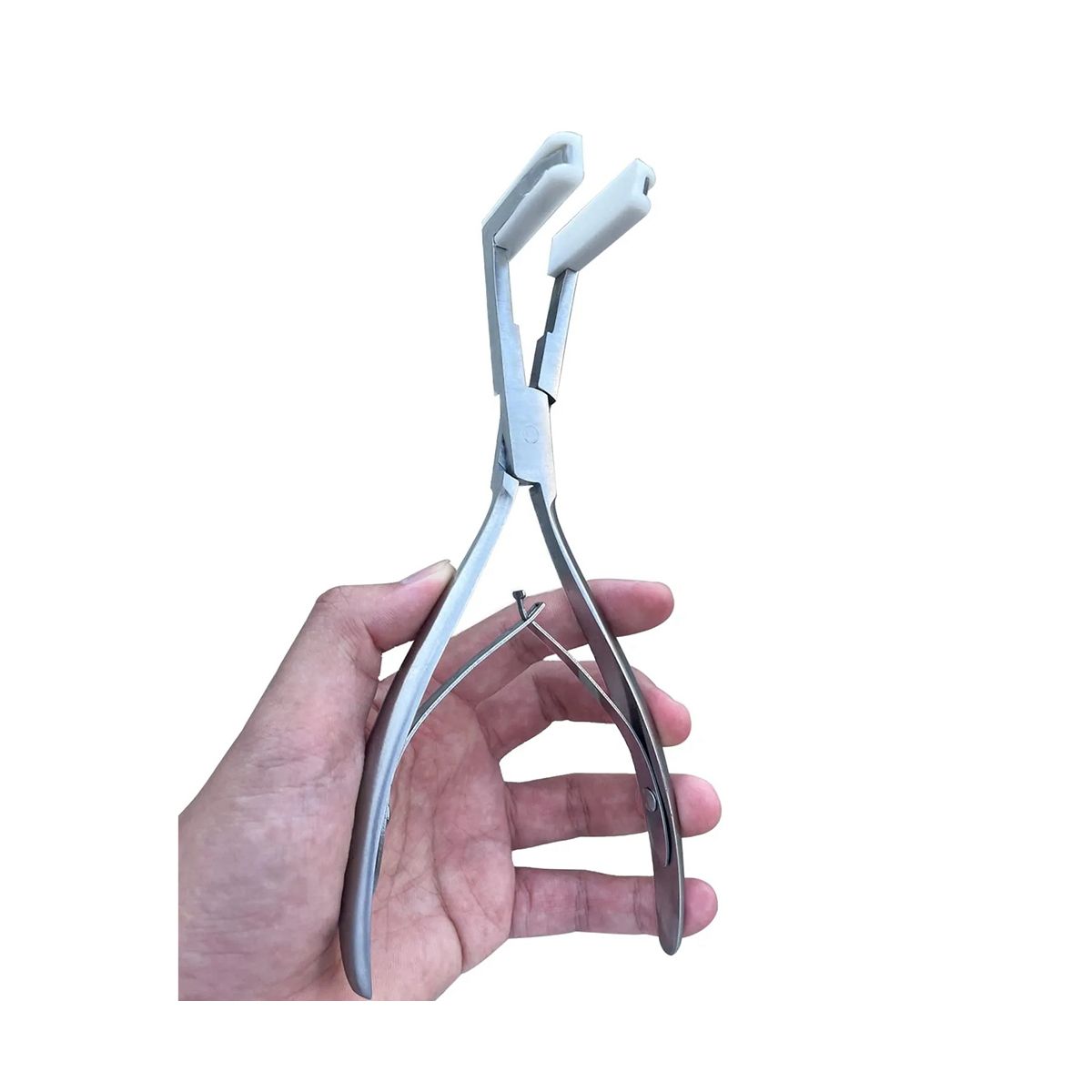 1PC Silver Stainless Steel Pliers for Tape Hair Extension Ta