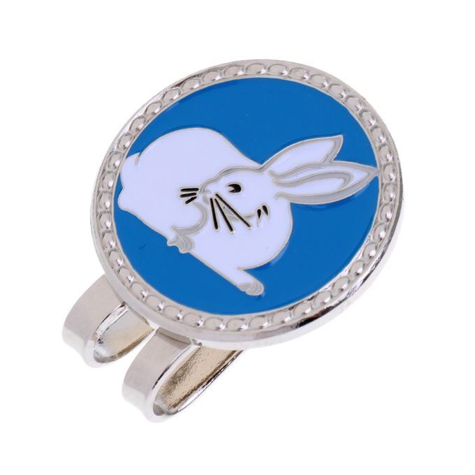 Golf Magnetic Visor & Hat Clip With Golf Ball Marker Chinese Hare