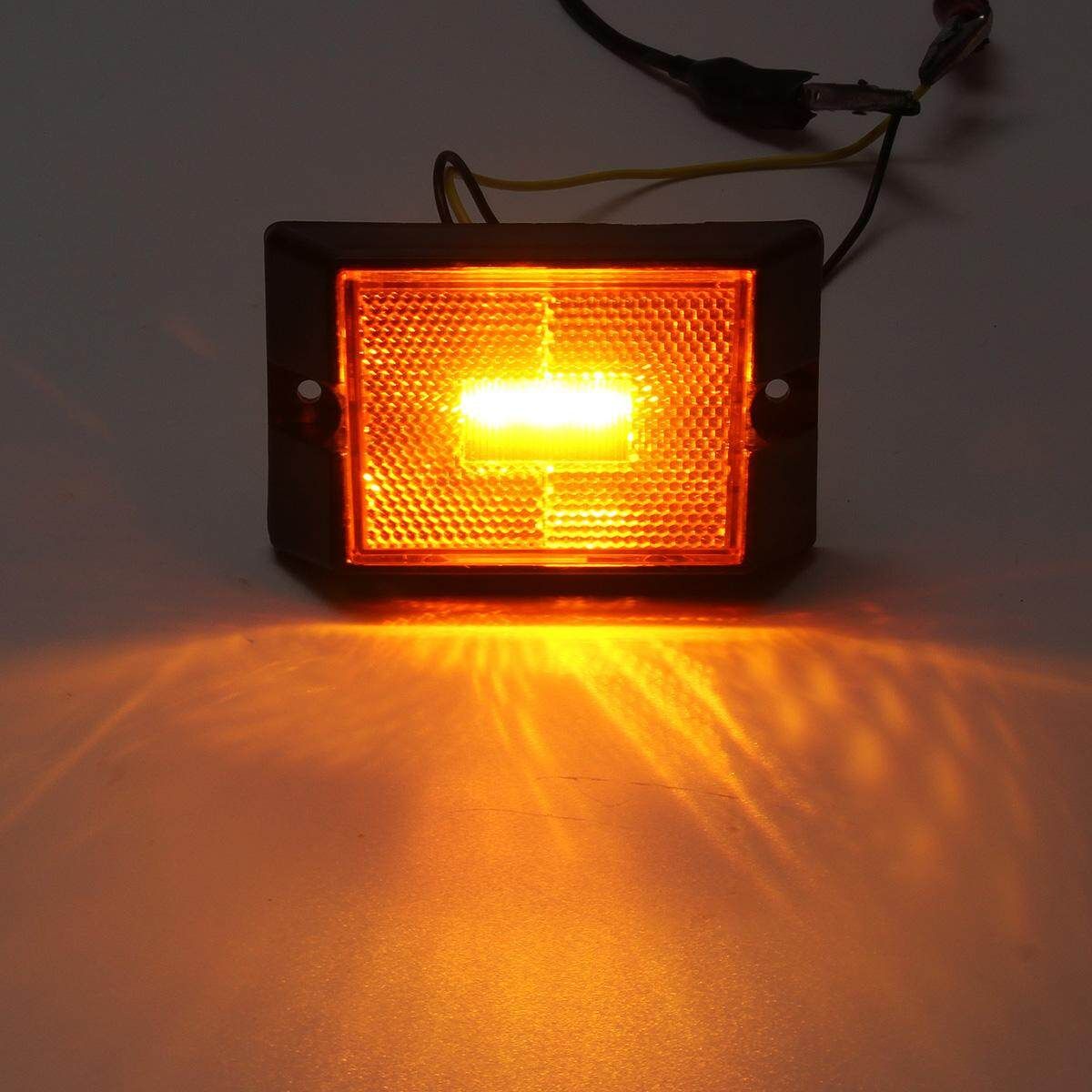 Rear Led Submersible Trailer Tail Lights Kit Boat Marker Truck Round Waterproof