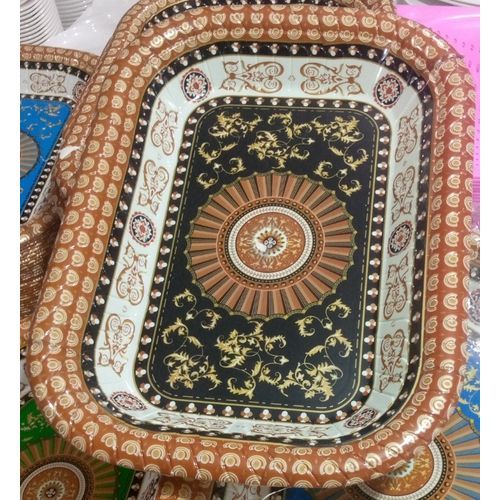 2 Pieces Unique Quality Design Ceramic Serving Tray - M