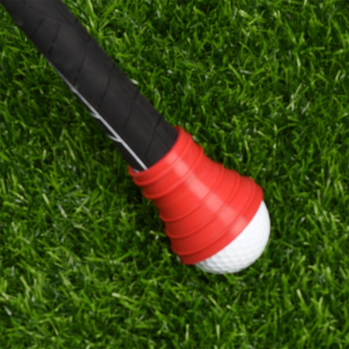 Golf Ball Grabber Back Saver Golf Ball Grabber Suction Cup Picker Red