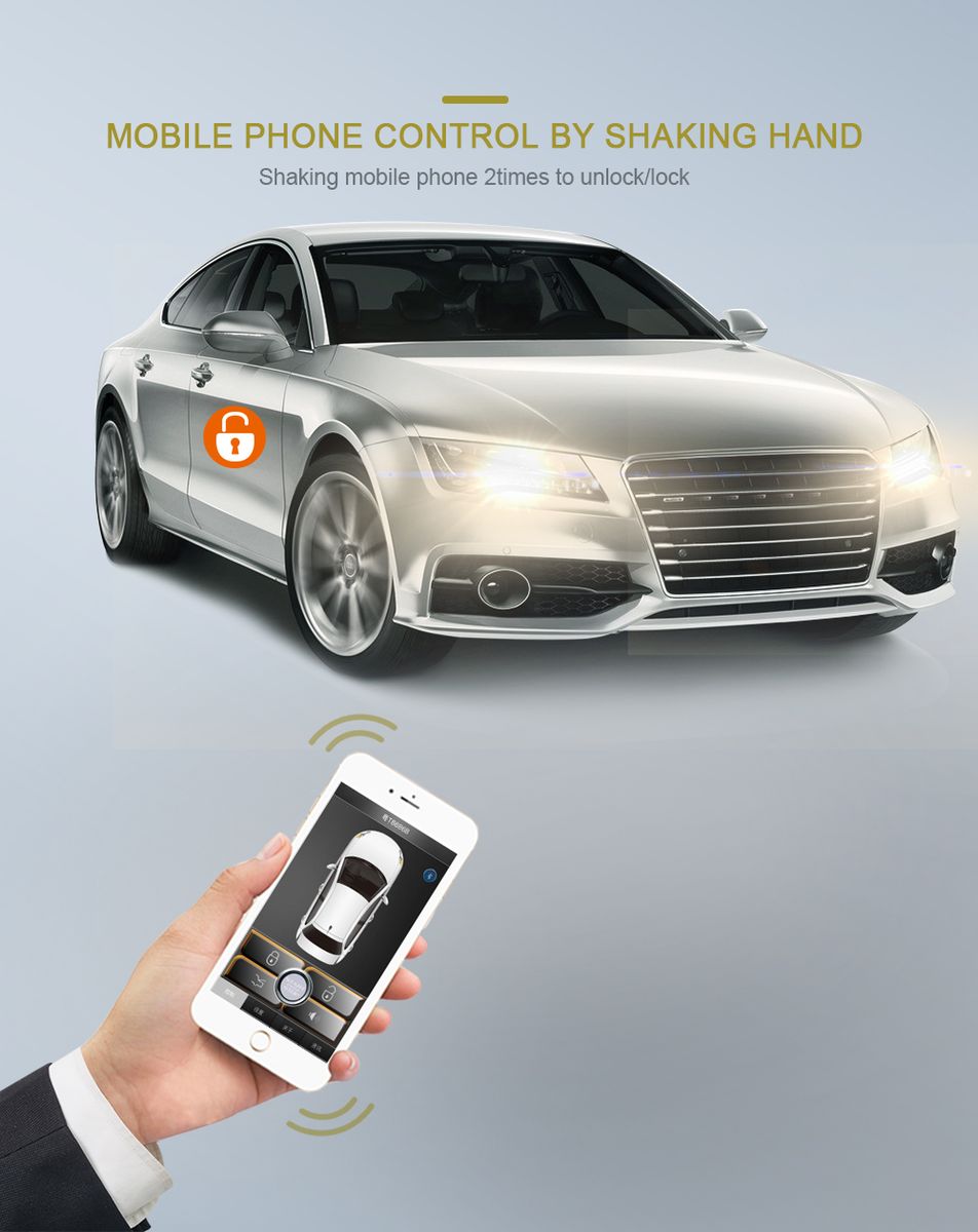 Giordon Universal Keyless Entry Control The Car By Mobile