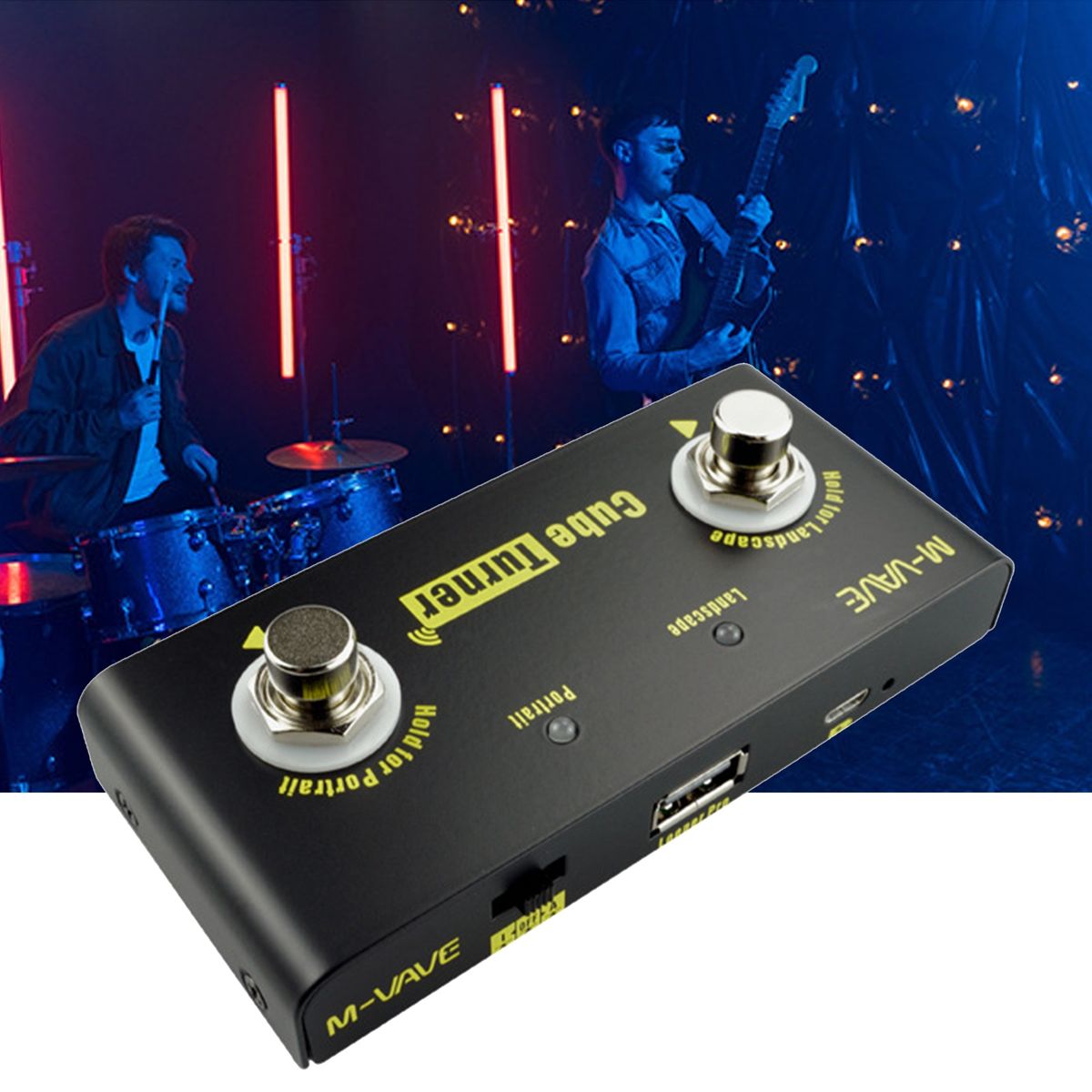 1 Set Guitar Effect Booster Electric Guitar Effect Pedal Distortion Overdrive Tuner Black