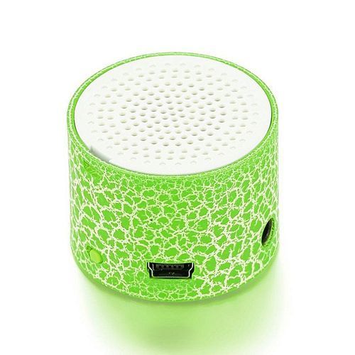Mini Portable LED Speakers Wireless Hands Free Speaker With TF Port-Green