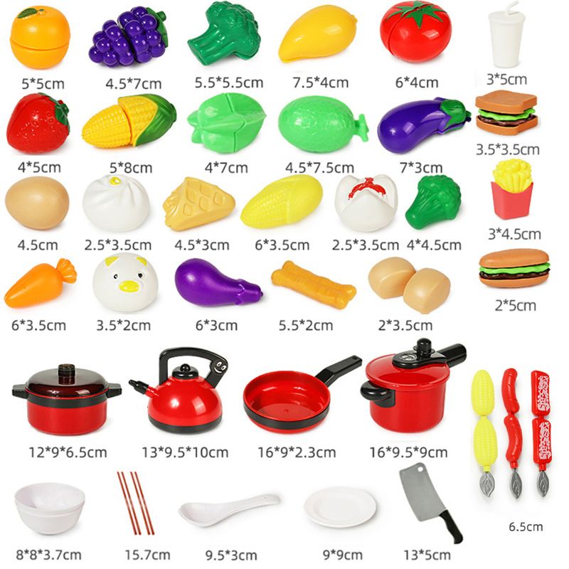 Toys Girl Kitchen Kids Baby Cooking Cutting Fruit Set For