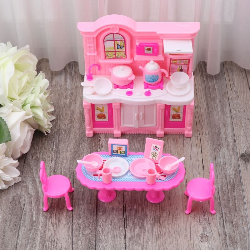 Kitchen Furniture Accessories For Barbie Dolls Dinnerware