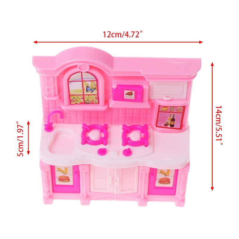 Kitchen Furniture Accessories For Barbie Dolls Dinnerware