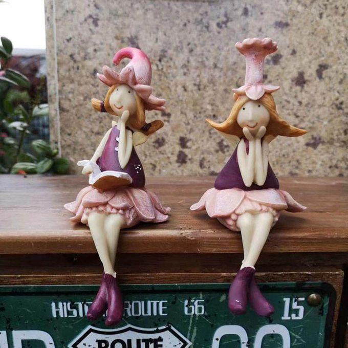 Resin Shelf Sitter 12cm Home Bedroom Fairy Figurine Wedding Figure