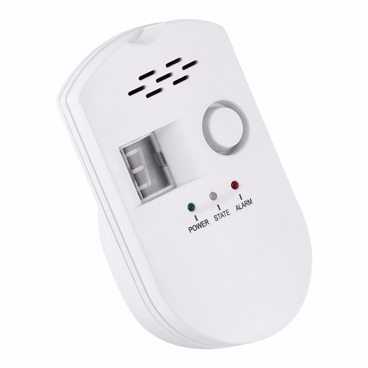 BRJ-502D Plug-in Digital Natural Gas Detector High Sensitive Home Gas Alarm Combustible Gas Leak Monitor for Home Kitchen