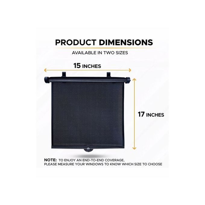 SHARE THIS PRODUCT   Universal 2 Pieces Sun Blind Automatic RetracTable Sunshade For All Cars