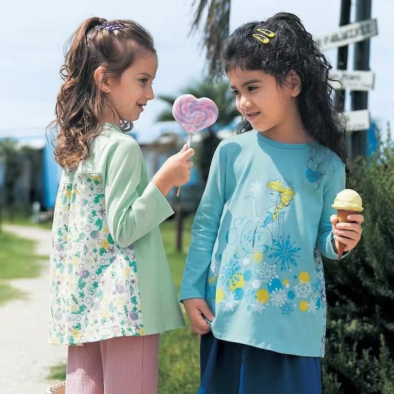 Hot-Selling New Arrival Children's Clothing Girls' Baby Cotton Jersey Long Sleeve Back Flo