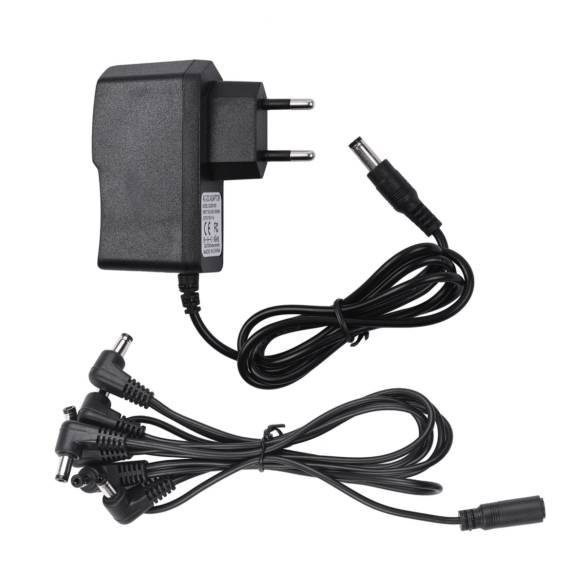 Guitar Effect Pedal Supply Adapter With 6 Ways Daisy Chain