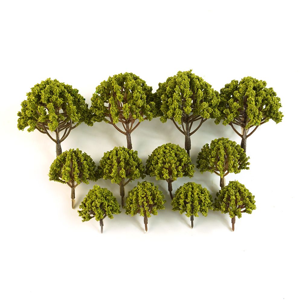 20pcs Artificial Mixed Model Tree Set For Train Scenery