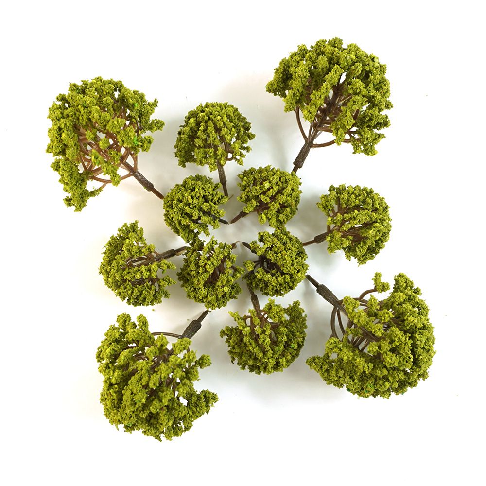 20pcs Artificial Mixed Model Tree Set For Train Scenery
