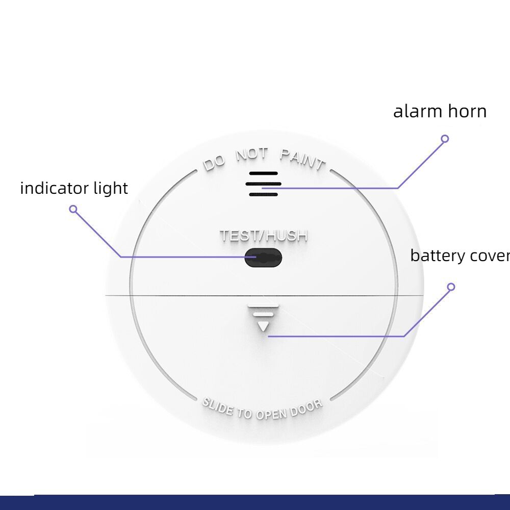 433MHz Wireless Smoke Detector Fire Sensor Kitchen Fire Safety Alarm