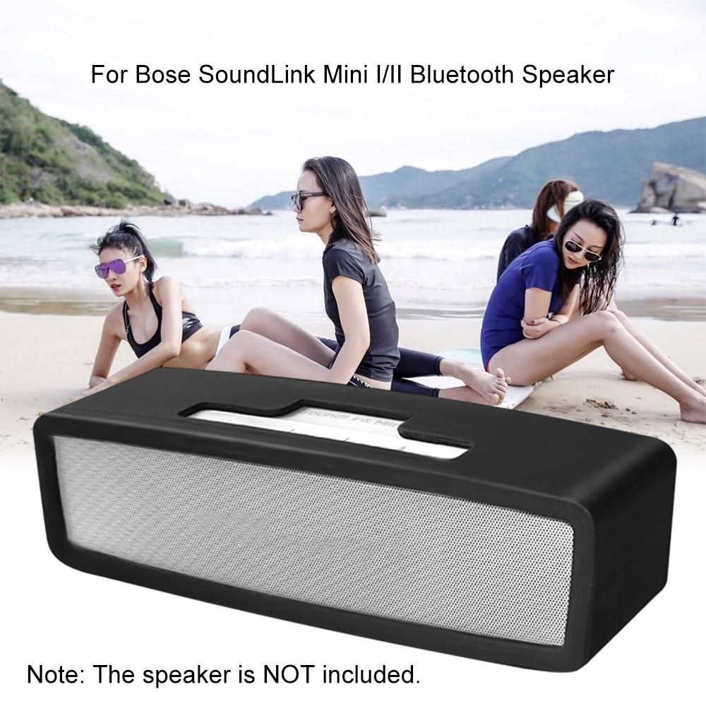 Portable Silicone Case for Bose SoundLink Mini I/II BT Speaker Protective Travel Case Soft Silicone Storage Pouch Audio Case