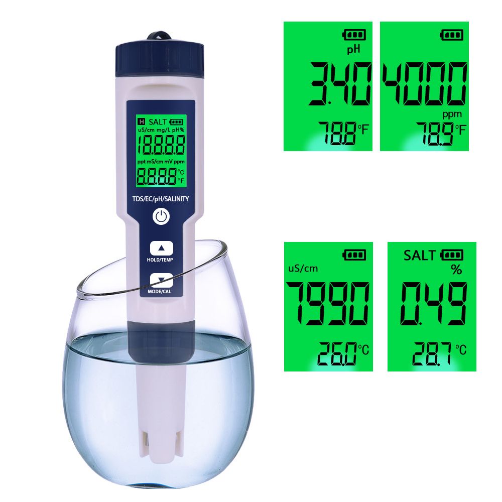 5 In 1 Water Quality Tester Digital Meter Water Quality